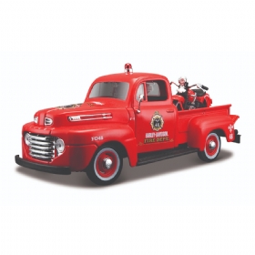 Mini Carro Maisto 1:24 Ford F-1 Pickup 1948 e 1:24 El Knucklehead 1936